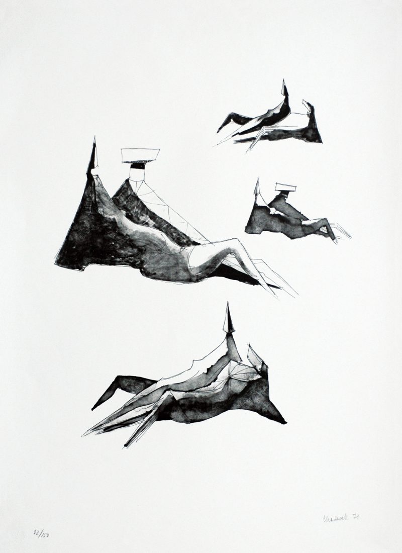 Lynn Chadwick – Two sitting figures III
